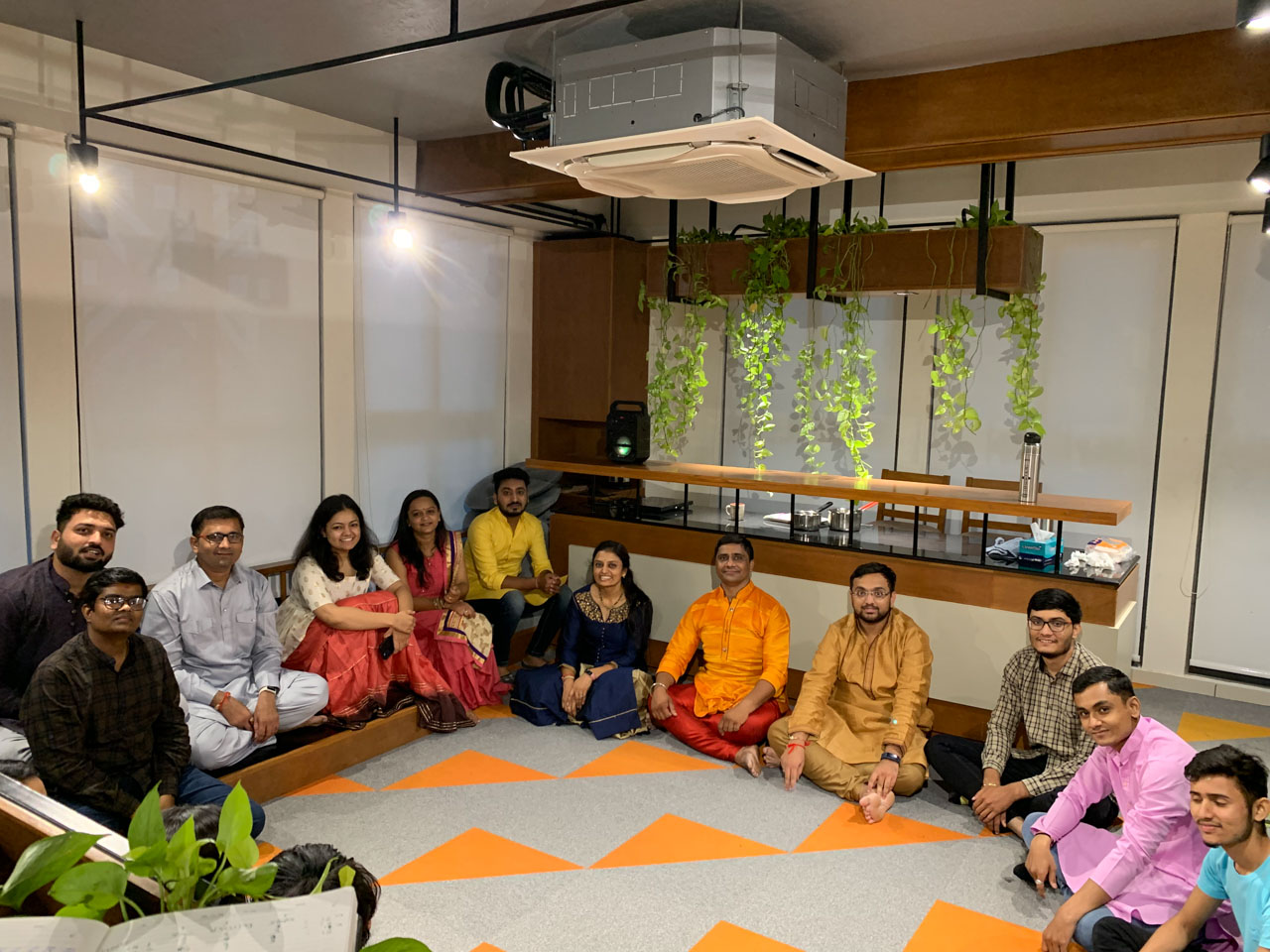Navratri celebration at the office